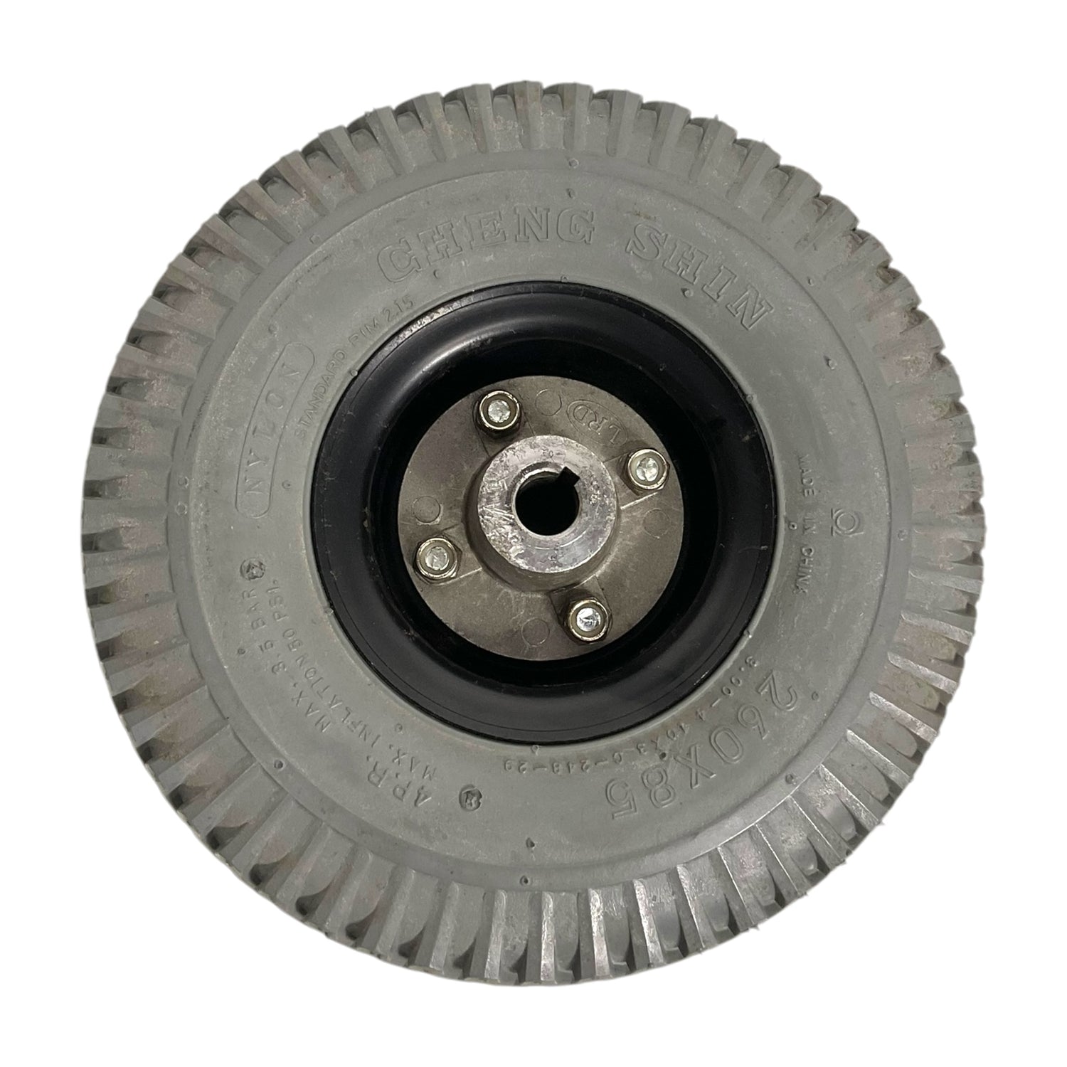 Set of Flat-Free Drive Wheel Assemblies for ActiveCare Pilot, Medalist, Renegade, Intrepid Power Chairs & ActiveCare Pilot Scooters