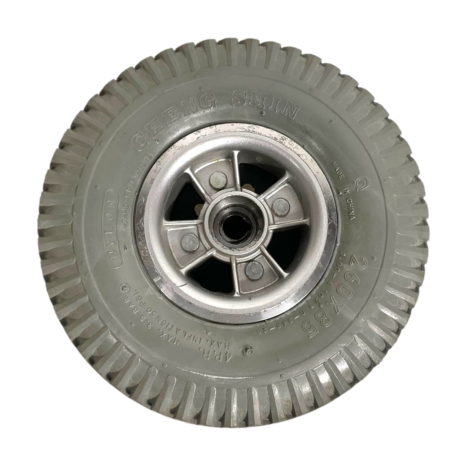 Set of Flat-Free Drive Wheel Assemblies for ActiveCare Pilot, Medalist, Renegade, Intrepid Power Chairs & ActiveCare Pilot Scooters