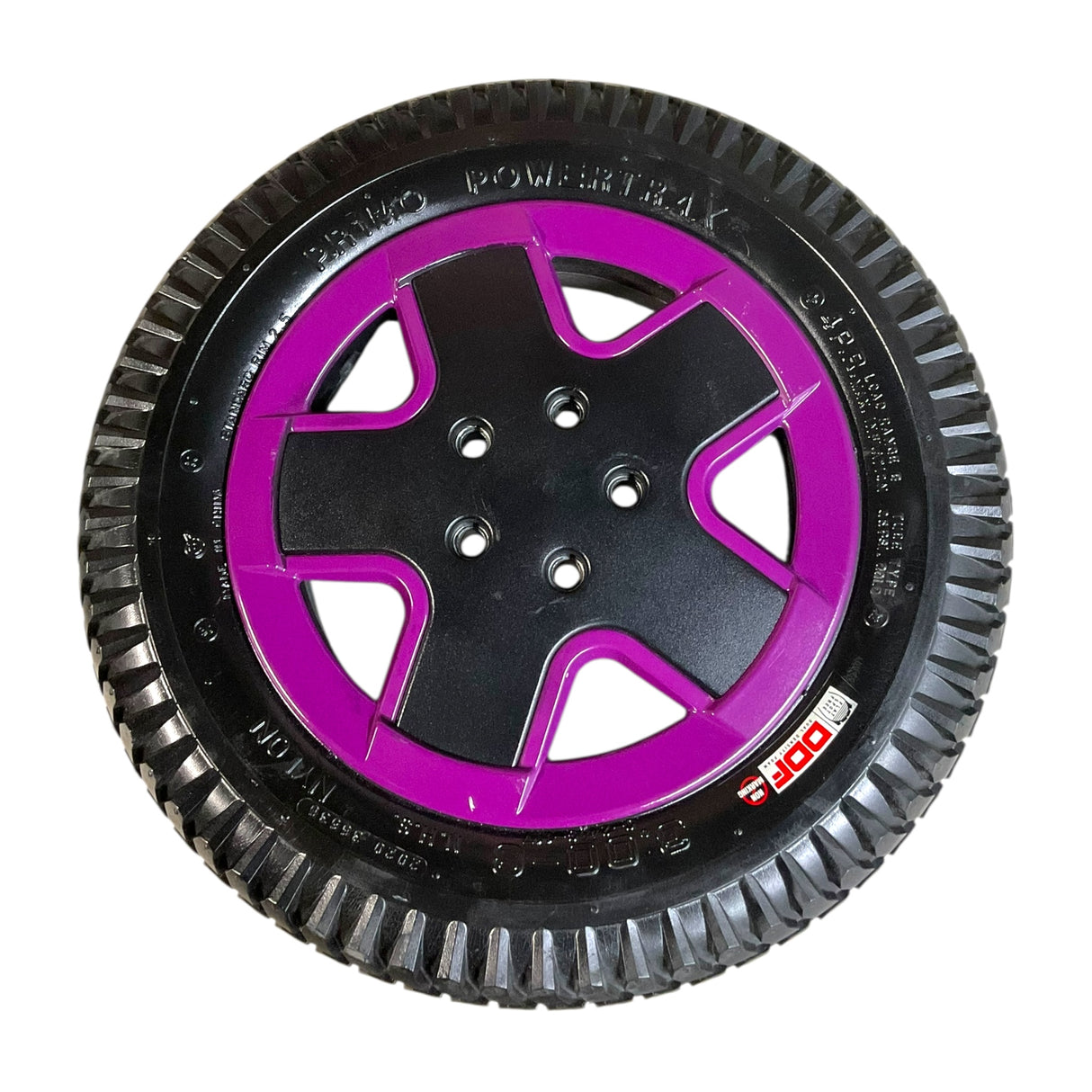 Pair of Flat-Free Drive Wheels for Invacare TDX SP2 Power Chairs | 14" x 3" | 60102669