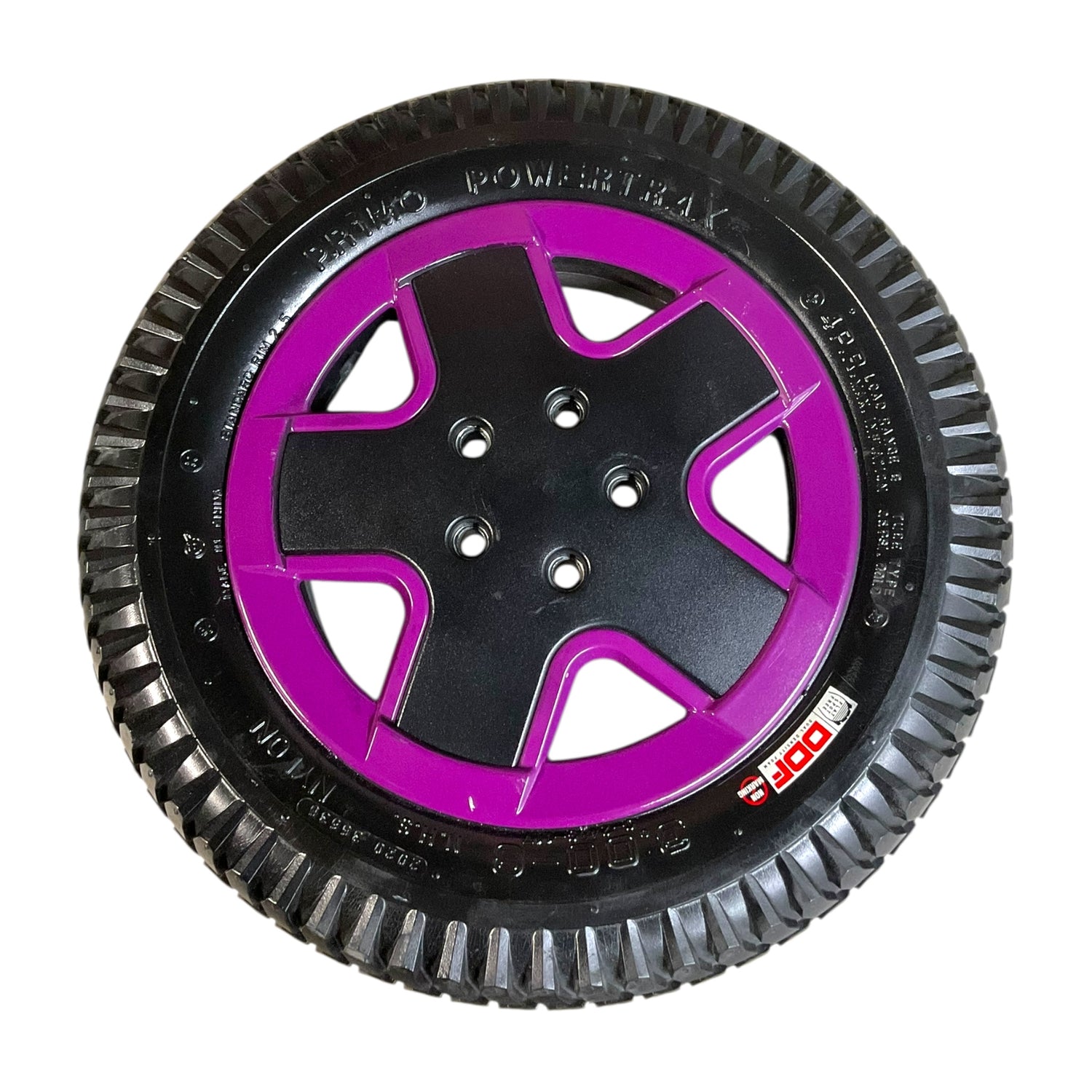 Pair of Flat-Free Drive Wheels for Invacare TDX SP2 Power Chairs | 14" x 3" | 60102669