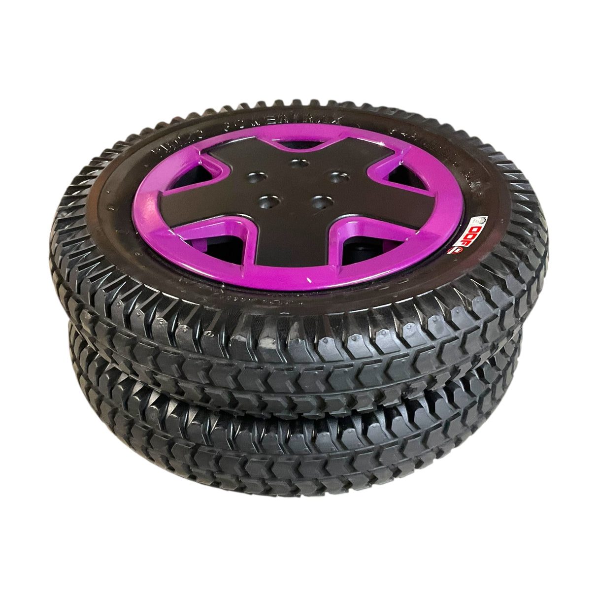 Pair of Flat-Free Drive Wheels for Invacare TDX SP2 Power Chairs | 14" x 3" | 60102669