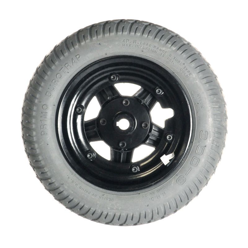 Replacement Solid/Flat-Free Pr1mo PowerTrax Wheels for Pride Mobility Power Chairs | 14 x 3 Inches (3.00 - 8) | WHLASMB1654 | Certified Pre-Owned-Mobility Equipment for Less