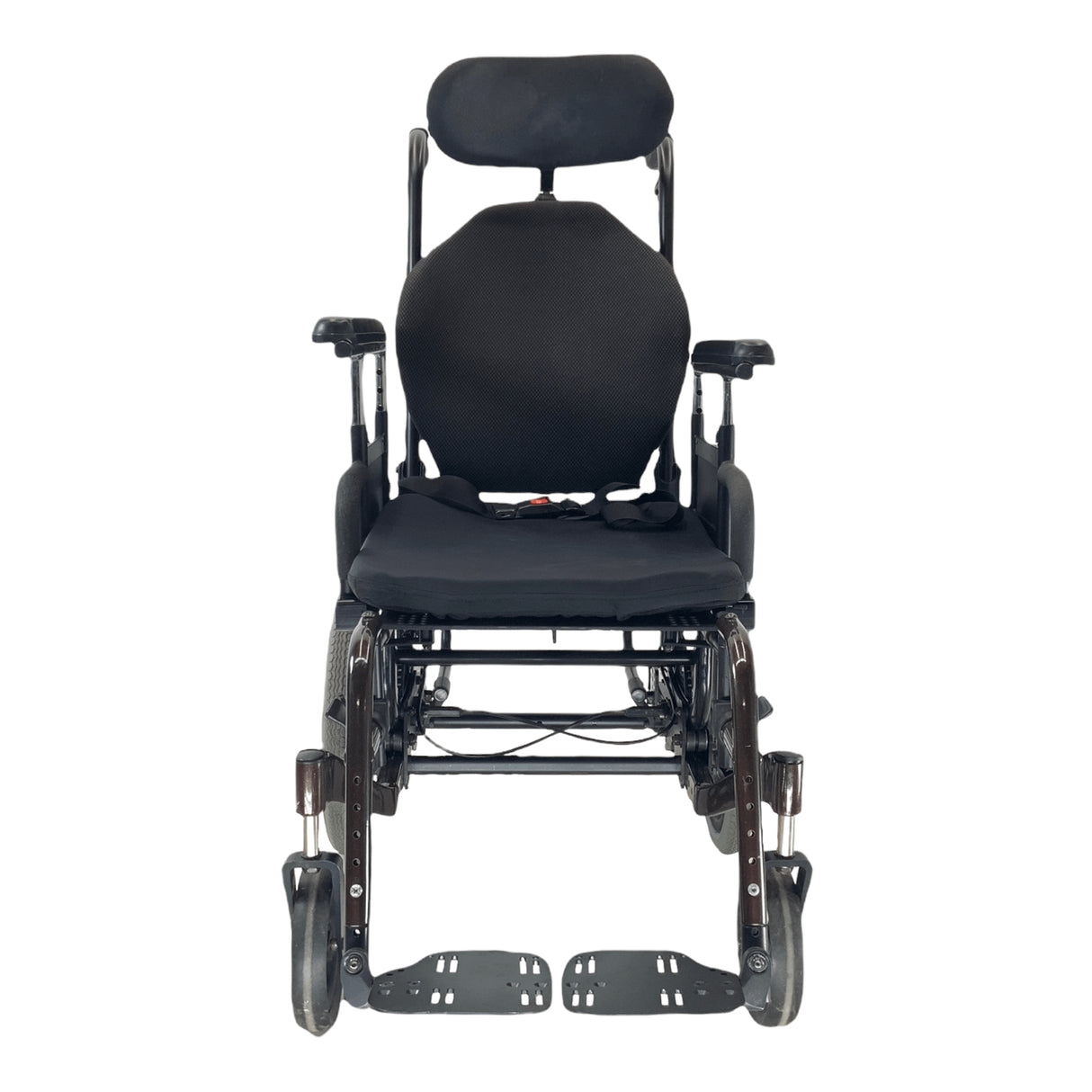 Front facing view of Quickie Iris Tilt-in-Space wheelchair
