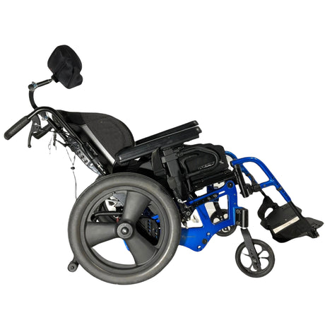 Right side view of tilted Ki Mobility Liberty FT