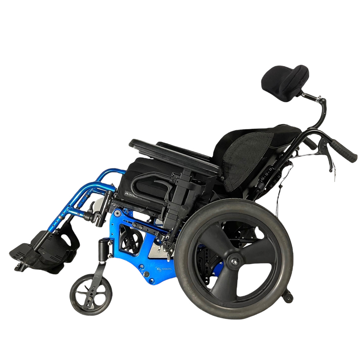 Left side view of tilted Ki Mobility Liberty FT