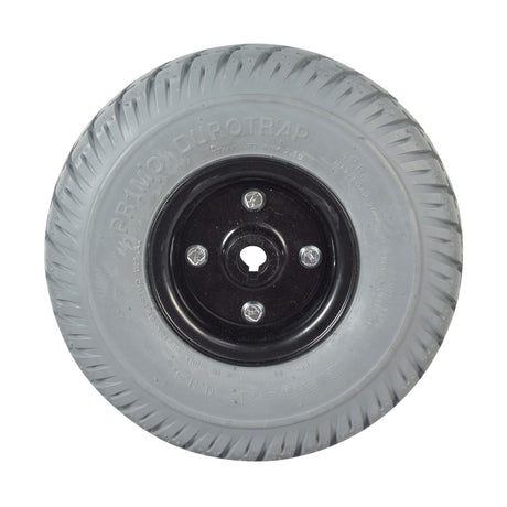 Flat Free Wheel Assembly for Jazzy Select Electric Wheelchairs| Primo Durotrap Tires | 10" x 3" | WHLASMB1664, WHLASMB1728-Mobility Equipment for Less