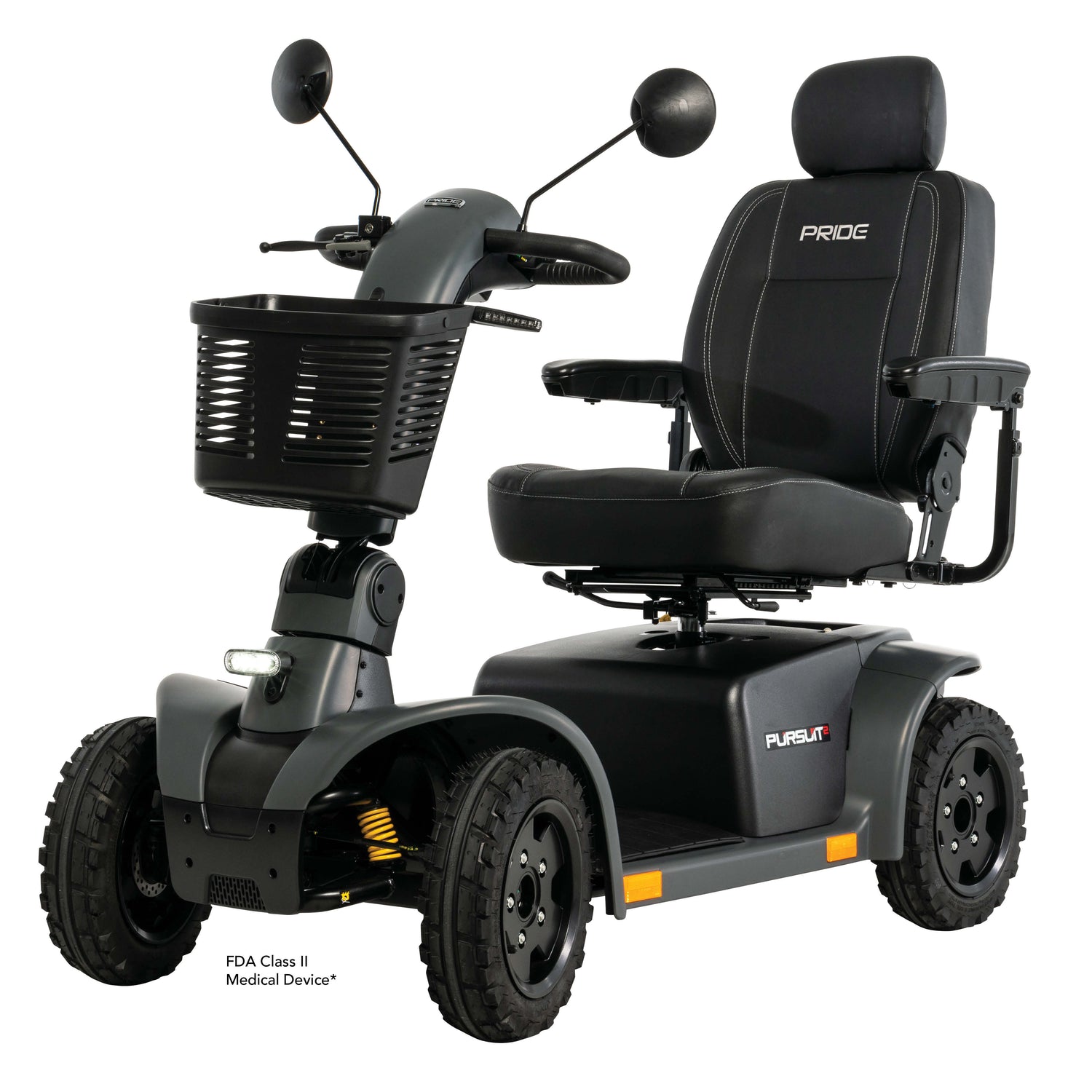 New Pride Mobility Pursuit 2 4-Wheel Heavy Duty Scooter | SC7132 | 40 Mile Driving Range