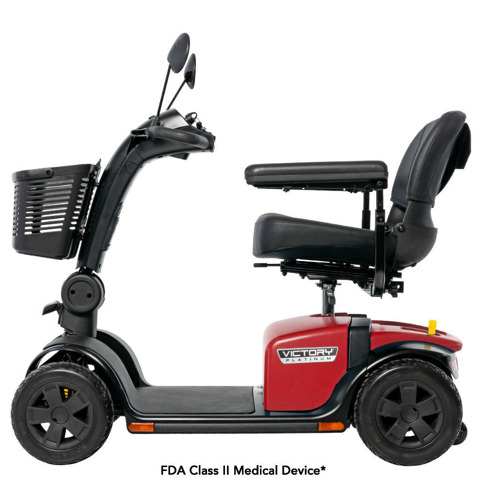 New Pride Mobility Victory Platinum 4-Wheel Full-Size Scooter | 400 LBS Capacity | EZ Turn Technology