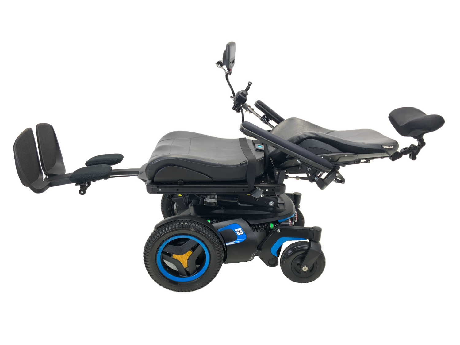 2018 Permobil F3 Corpus Power Chair | 19" x 20" Seat | Tilt, Recline, Power Legs, Seat Elevate | Only 0.9 Miles! | Compact Joystick With Display-Mobility Equipment for Less