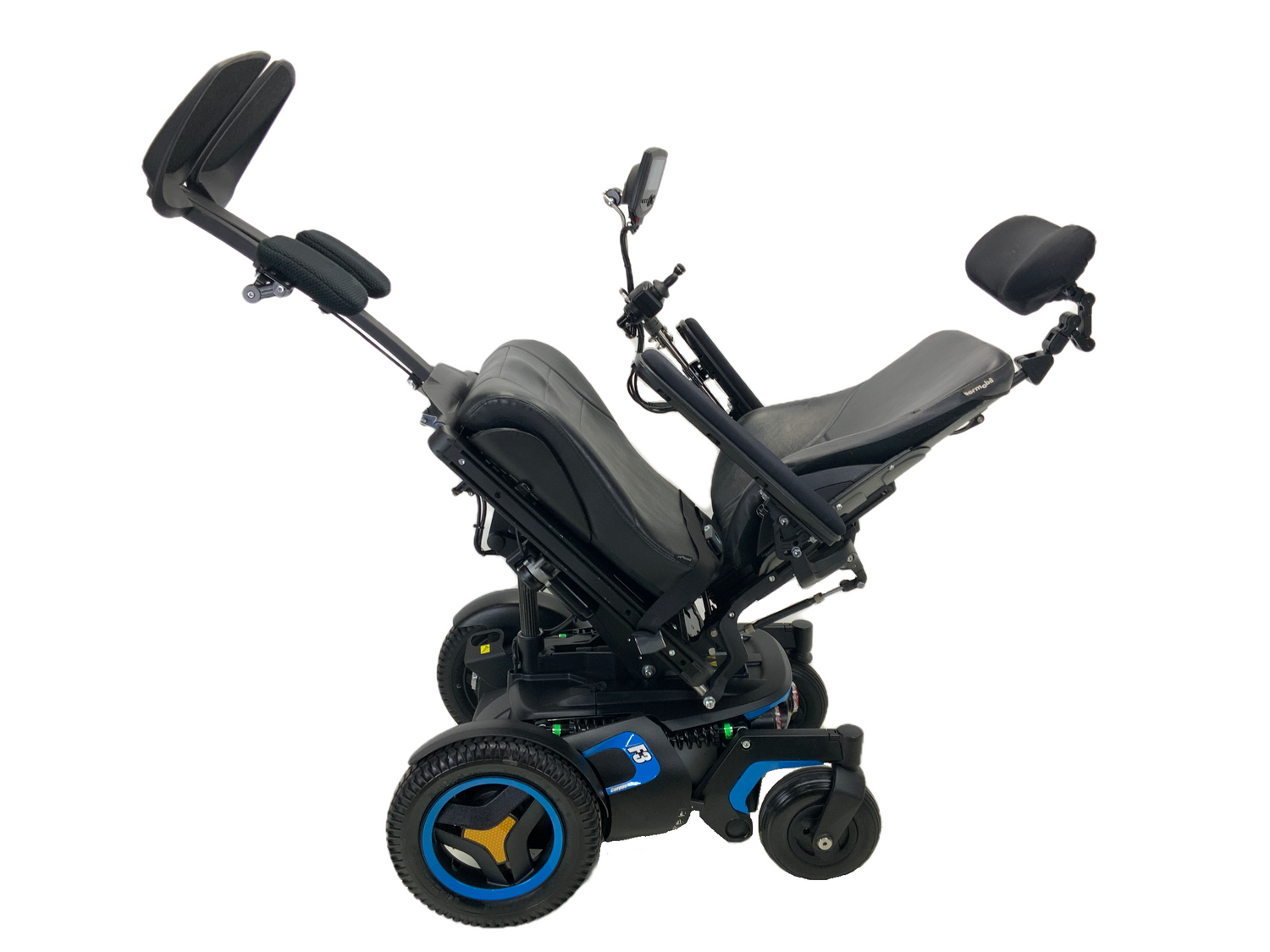 2018 Permobil F3 Corpus Power Chair | 19" x 20" Seat | Tilt, Recline, Power Legs, Seat Elevate | Only 0.9 Miles! | Compact Joystick With Display-Mobility Equipment for Less