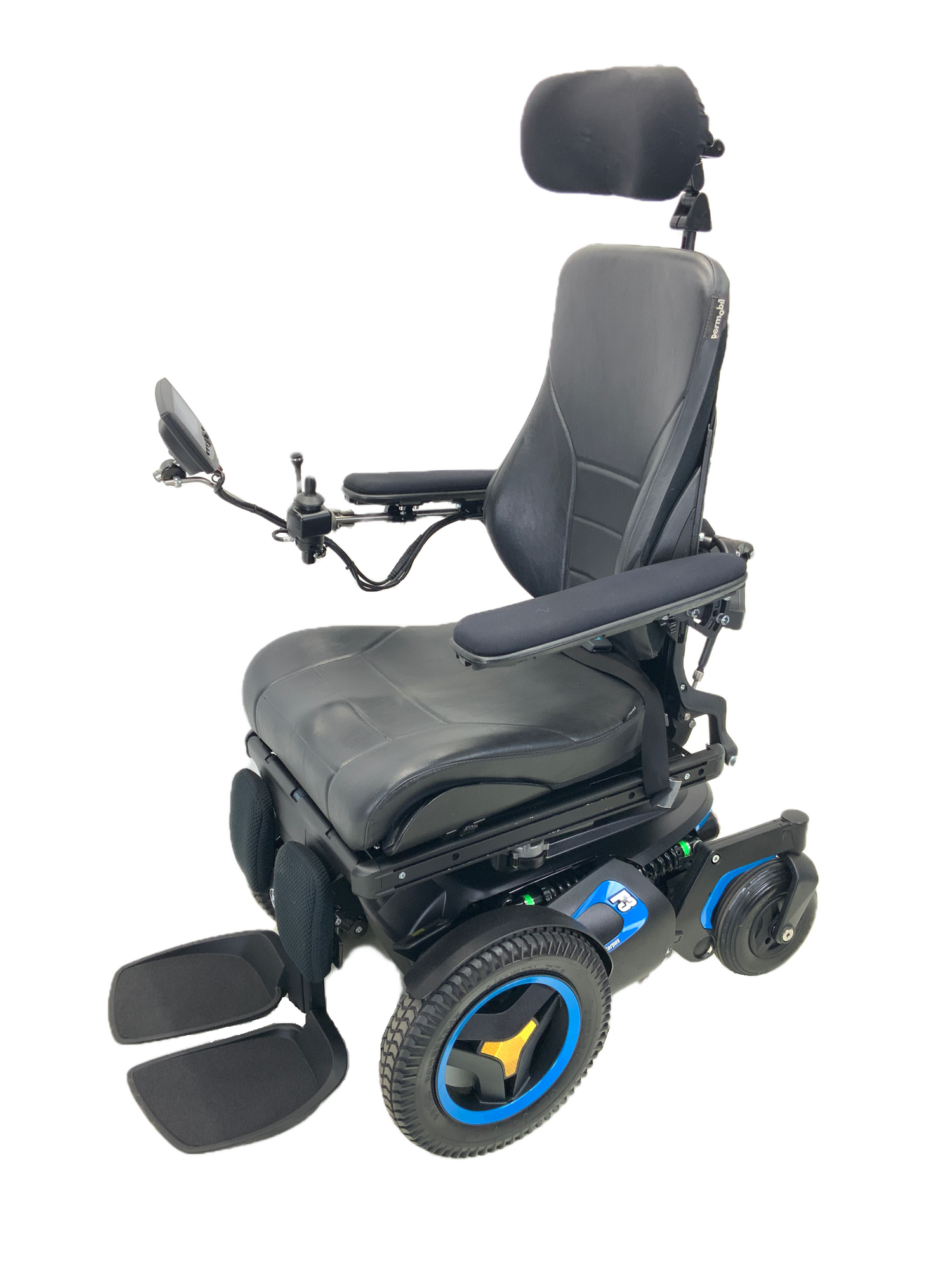 2018 Permobil F3 Corpus Power Chair | 19" x 20" Seat | Tilt, Recline, Power Legs, Seat Elevate | Only 0.9 Miles! | Compact Joystick With Display-Mobility Equipment for Less