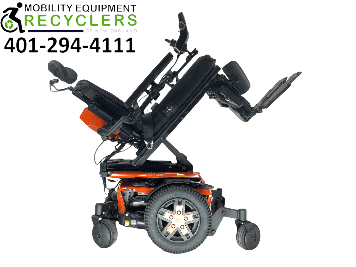 2019 Pride Mobility Quantum Q6 Edge 3 With Tru-Balance 3 & i-Level Rehab Power Chair | 16" x 20" Seat | Seat Elevate, Tilt, Recline, Power Legs, Power Extending Legs-Mobility Equipment for Less