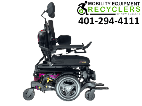2020 Pride Mobility Quantum Q6 Edge 3 | Stretto | Tru-Balance 3 Seating with I-Level | Rehab Power Chair | 16" x 18" Seat | Seat Elevate, Tilt, Recline, Power Legs, Power Extending & Elevating Legs-Mobility Equipment for Less