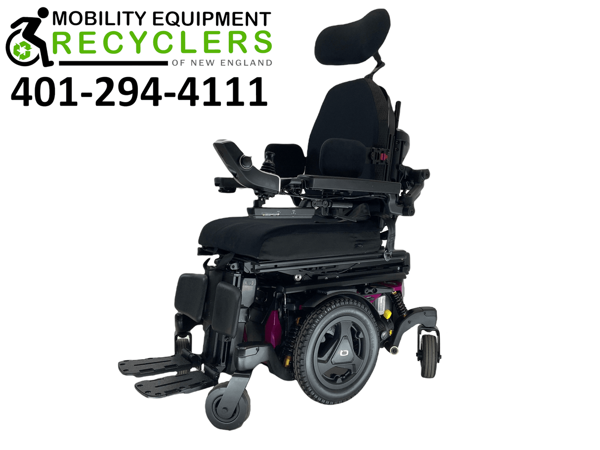 2020 Pride Mobility Quantum Q6 Edge 3 | Stretto | Tru-Balance 3 Seating with I-Level | Rehab Power Chair | 16" x 18" Seat | Seat Elevate, Tilt, Recline, Power Legs, Power Extending & Elevating Legs-Mobility Equipment for Less