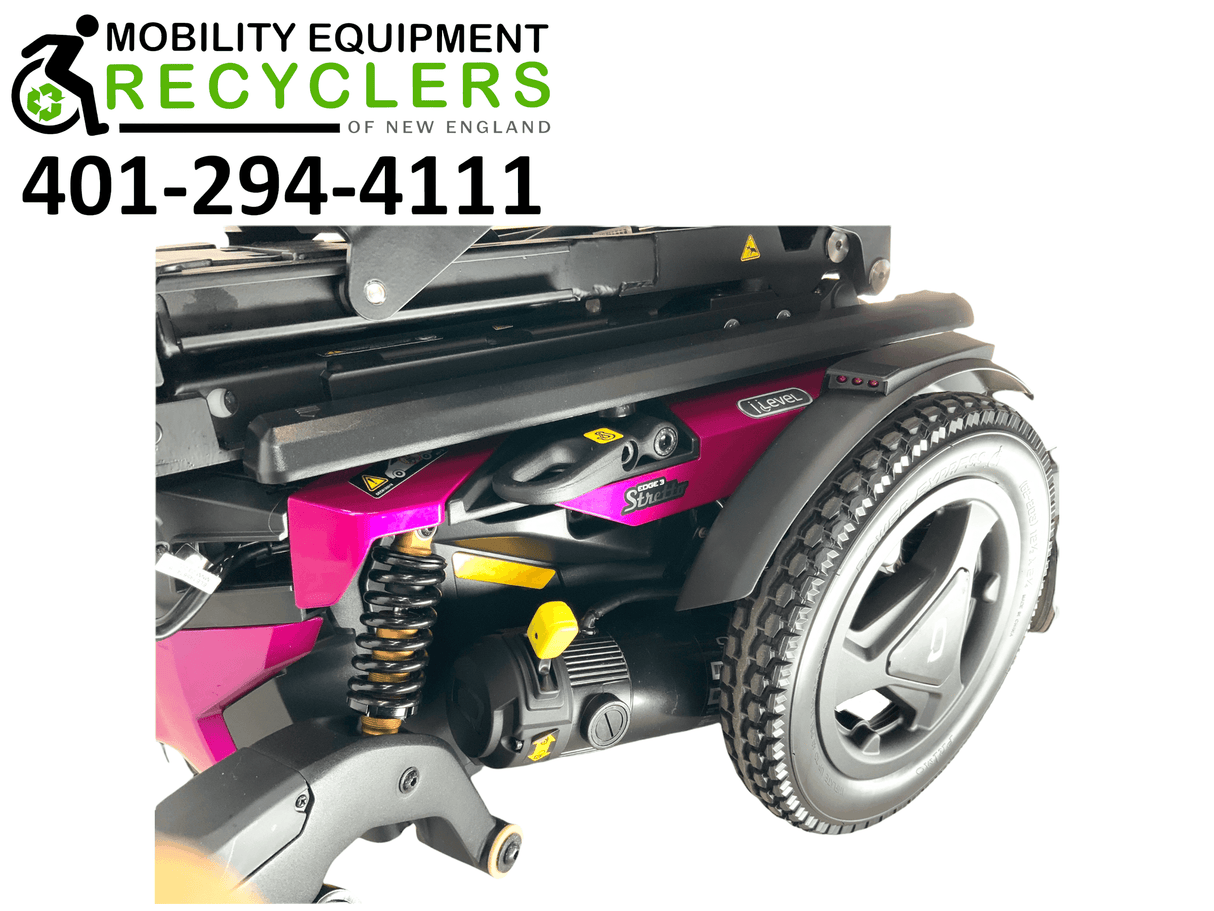 2020 Pride Mobility Quantum Q6 Edge 3 | Stretto | Tru-Balance 3 Seating with I-Level | Rehab Power Chair | 16" x 18" Seat | Seat Elevate, Tilt, Recline, Power Legs, Power Extending & Elevating Legs-Mobility Equipment for Less