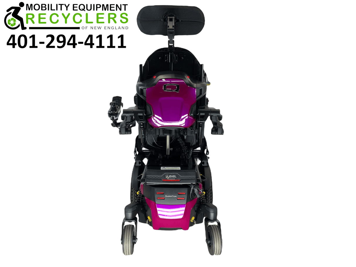 2020 Pride Mobility Quantum Q6 Edge 3 | Stretto | Tru-Balance 3 Seating with I-Level | Rehab Power Chair | 16" x 18" Seat | Seat Elevate, Tilt, Recline, Power Legs, Power Extending & Elevating Legs-Mobility Equipment for Less