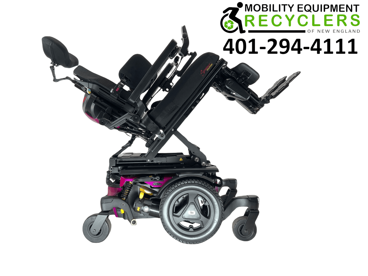 2020 Pride Mobility Quantum Q6 Edge 3 | Stretto | Tru-Balance 3 Seating with I-Level | Rehab Power Chair | 16" x 18" Seat | Seat Elevate, Tilt, Recline, Power Legs, Power Extending & Elevating Legs-Mobility Equipment for Less