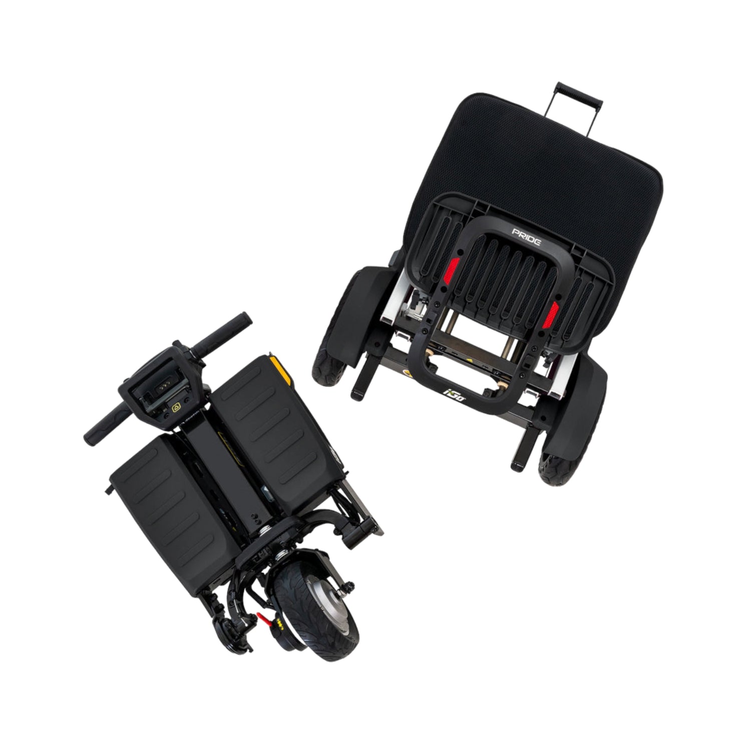 Disassembled i-Go scooter