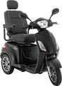 front view of a Baja Raptor 2 from Pride Mobility in Matte Black