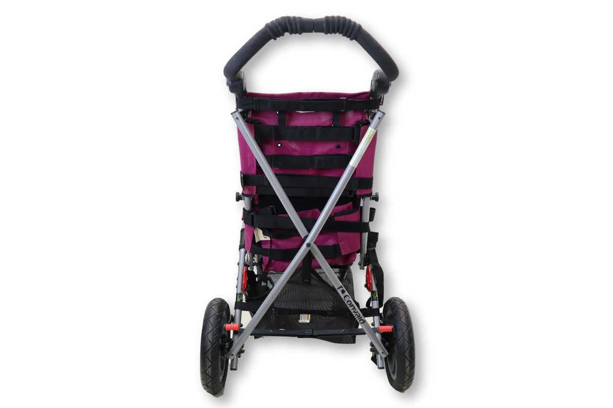 Convaid Cruiser 14 Special Needs Stroller Pediatric Wheelchair | 13" x 16" Seat | Adjustable Push Handle-Mobility Equipment for Less