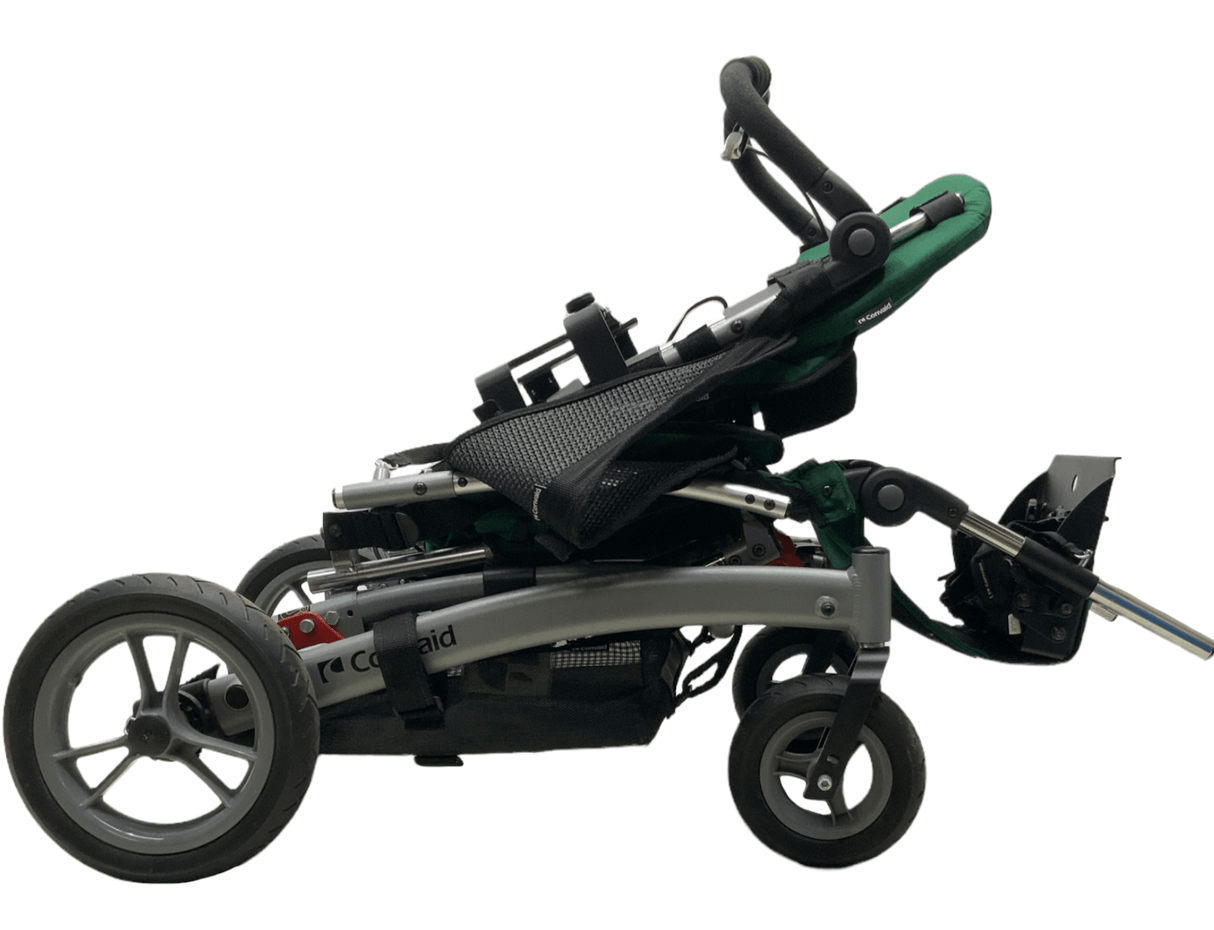 convaid rodeo 14 green pediatric stroller folded