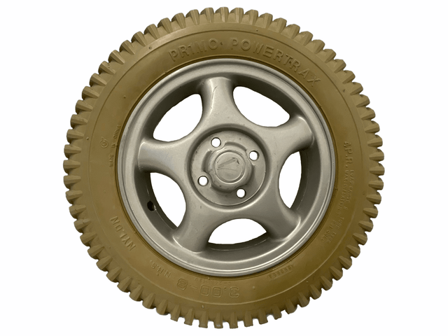 Drive Wheel Assembly for Invacare TDX 3, TDX 4, TDX 5 Power Chairs | Primo Powertrax | 1104437 | 14" x 3" | Certified Pre-Owned-Mobility Equipment for Less