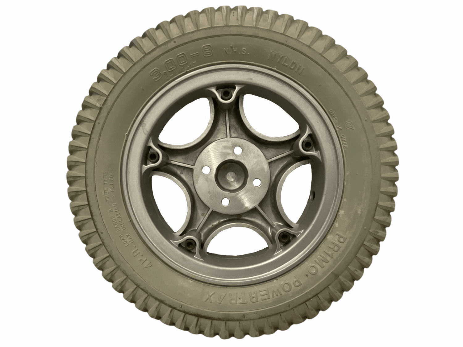 Drive Wheel Assembly for Invacare TDX 3, TDX 4, TDX 5 Power Chairs | Primo Powertrax | 1104437 | 14" x 3" | Certified Pre-Owned-Mobility Equipment for Less