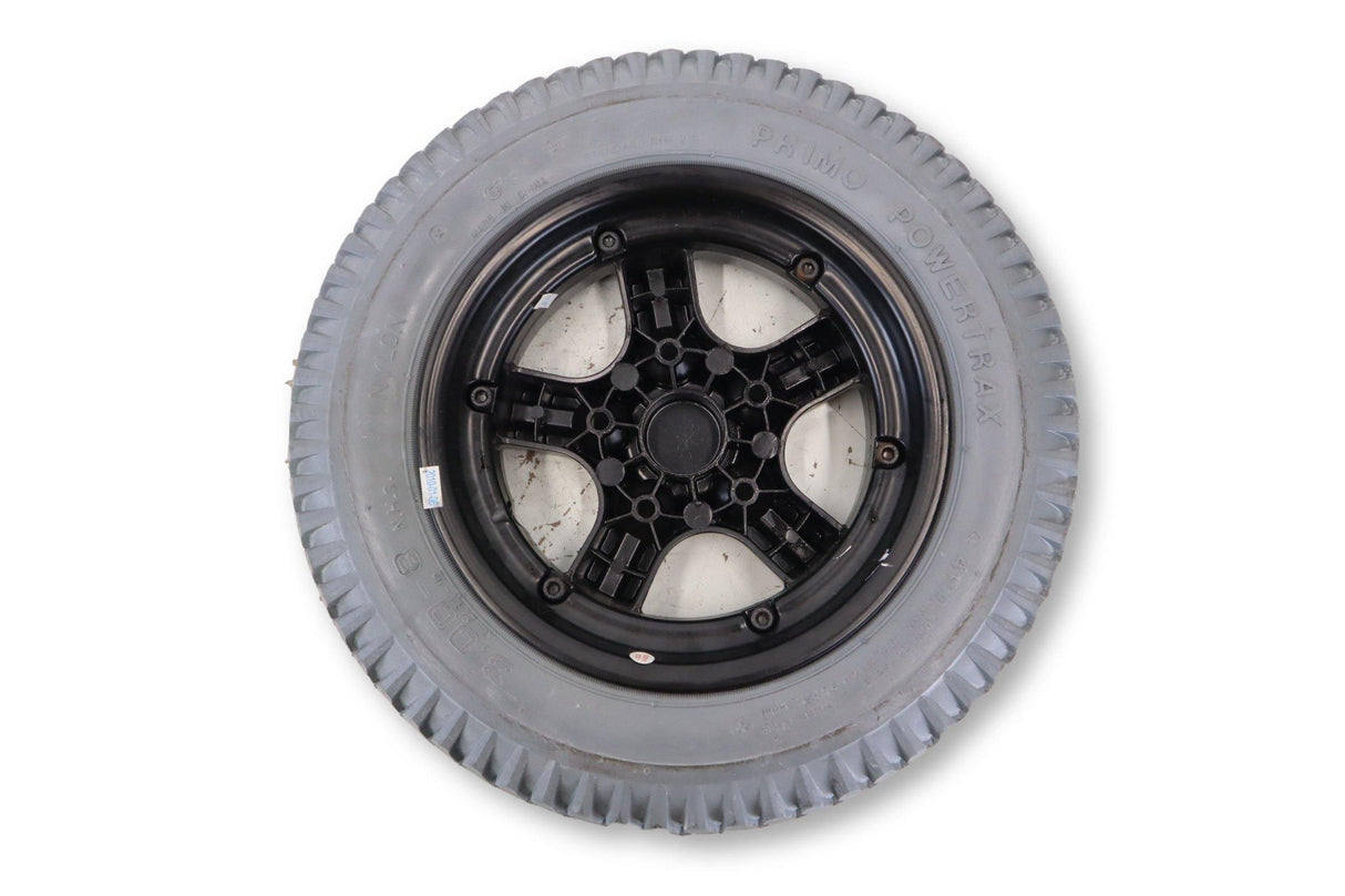 Drive Wheel for Pride Mobility Quantum 600, 6000, and R-4000 Power Chairs | Primo PowerTrax WHLASMB1769 | 14" x 3" | Certified Pre-Owned-Mobility Equipment for Less