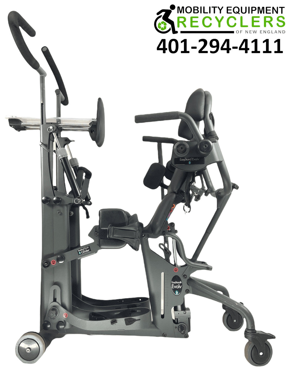 EasyStand Evolv Glider Sit to Stand | Adult Large | 5"-6'2" | 280 lbs Weight Capacity-Mobility Equipment for Less