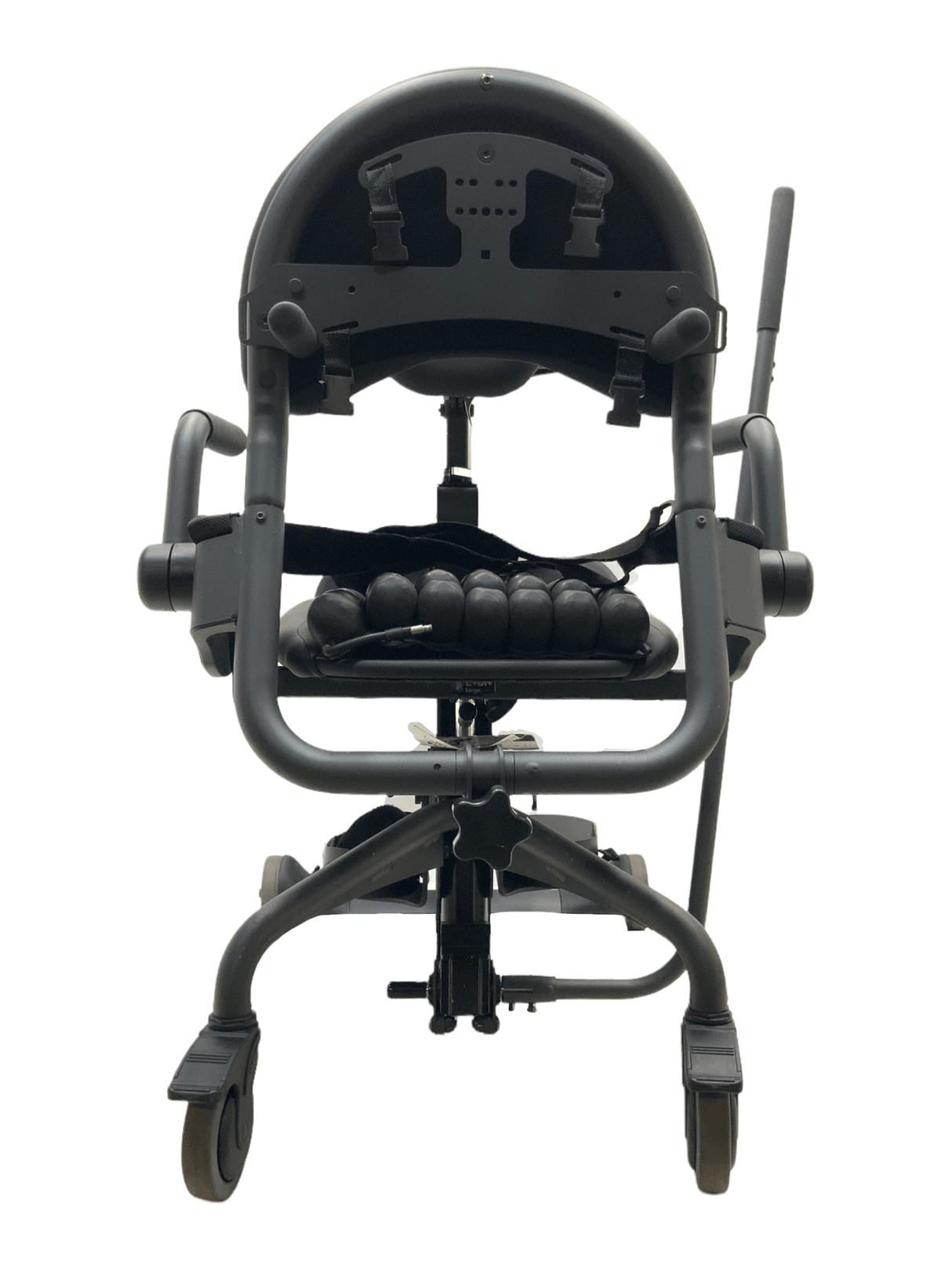 easystand evolv large charcoal sit to stand rear view