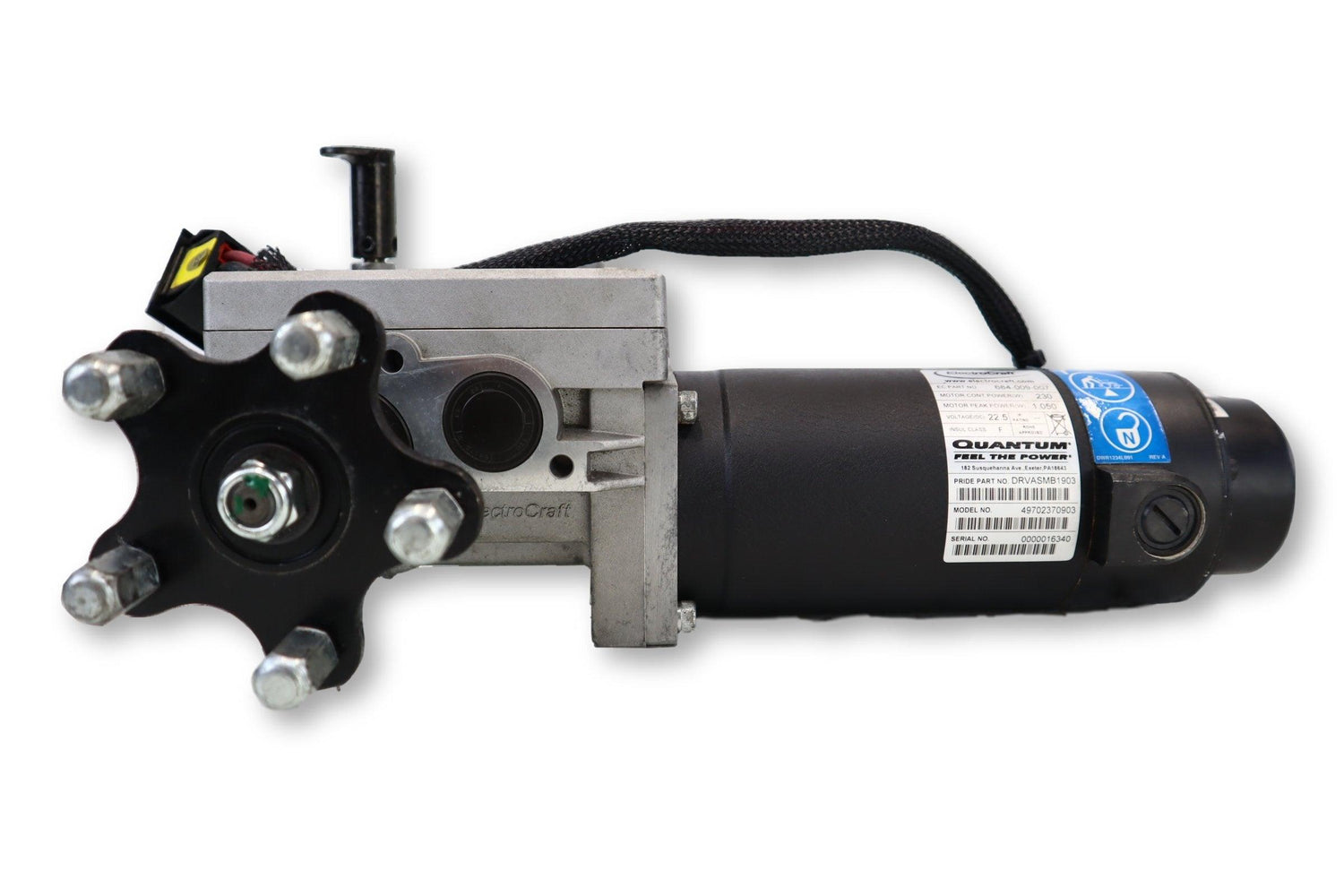 ElectroCraft Motors For Quantum 600e, Quantum 600, Quantum 640, Quantum 610, Quantum R-4000 Power Chairs | DRVASMB1903, DRVASMB1904-Mobility Equipment for Less