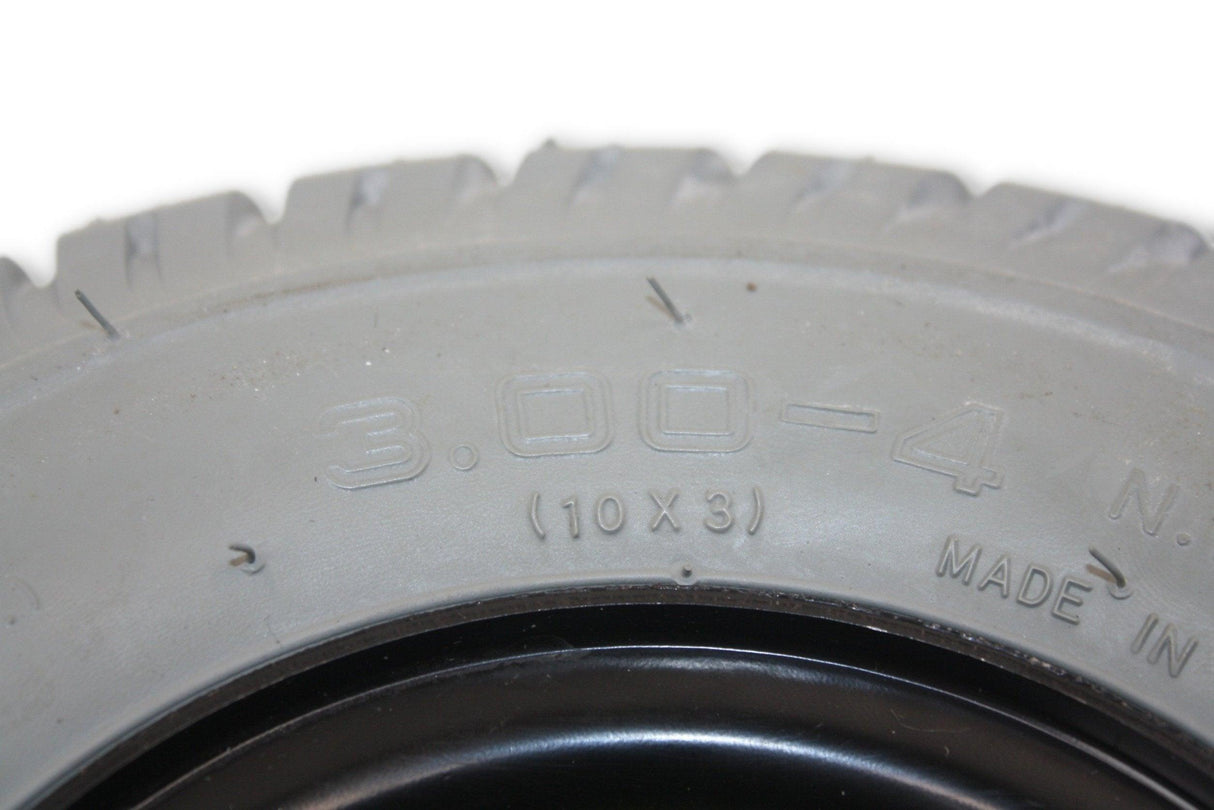 Flat Free Wheel Assembly for Jazzy Select Electric Wheelchairs| Primo Durotrap Tires | 10" x 3" | WHLASMB1664, WHLASMB1728-Mobility Equipment for Less