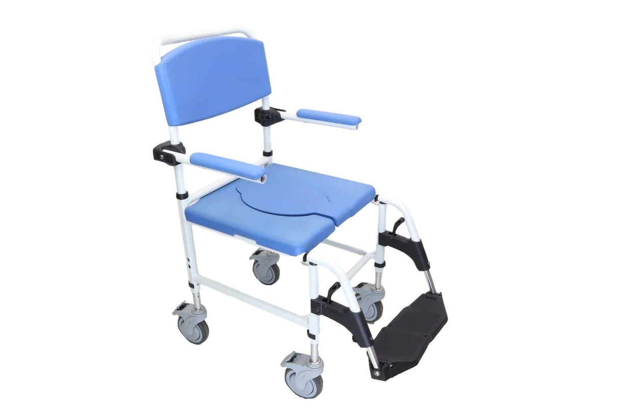 Healthline Ezee Life 180 Aluminum Shower Chair Commode-Mobility Equipment for Less