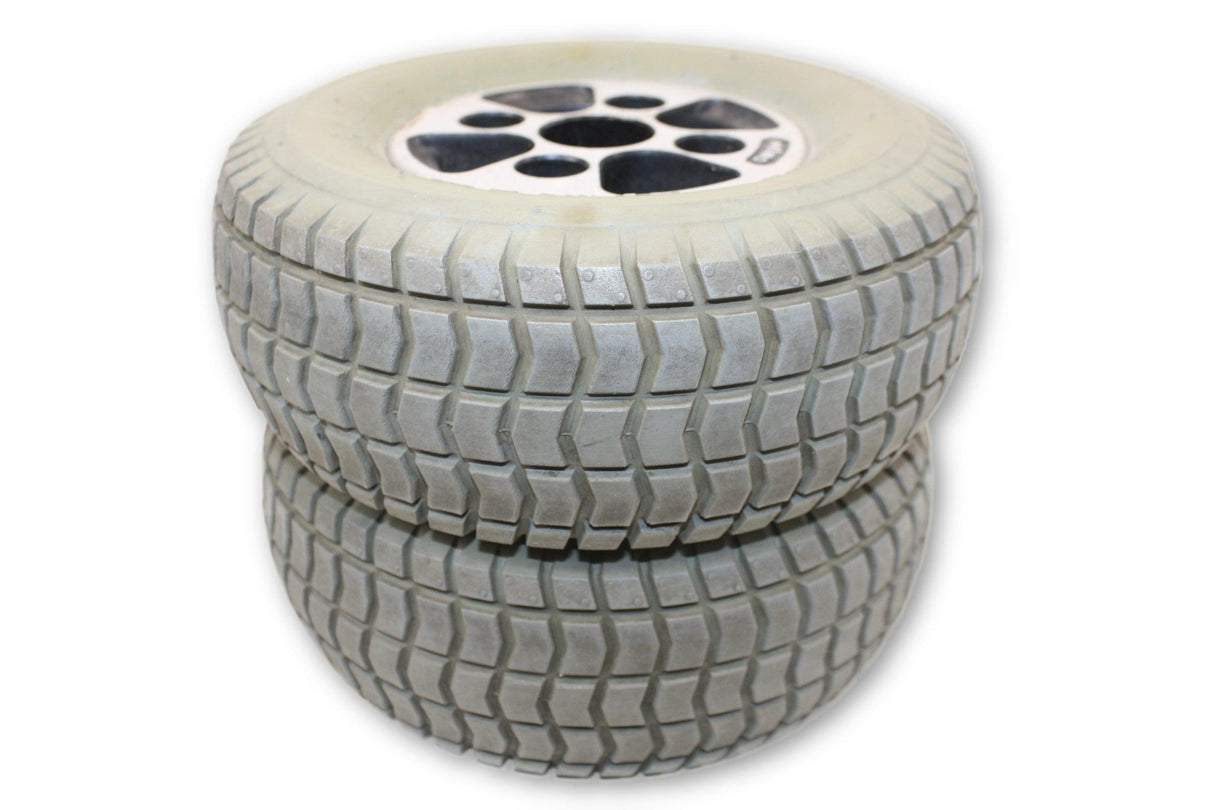 Hoveround MPV 4, MPV 5, Ranger Solo, Shoprider Streamer, Shoprider Sunrunner Power Chair Drive Wheel  | Primo Grande | 9 x 3.5 Inch | Certified Pre-Owned - Mobility Equipment for Less