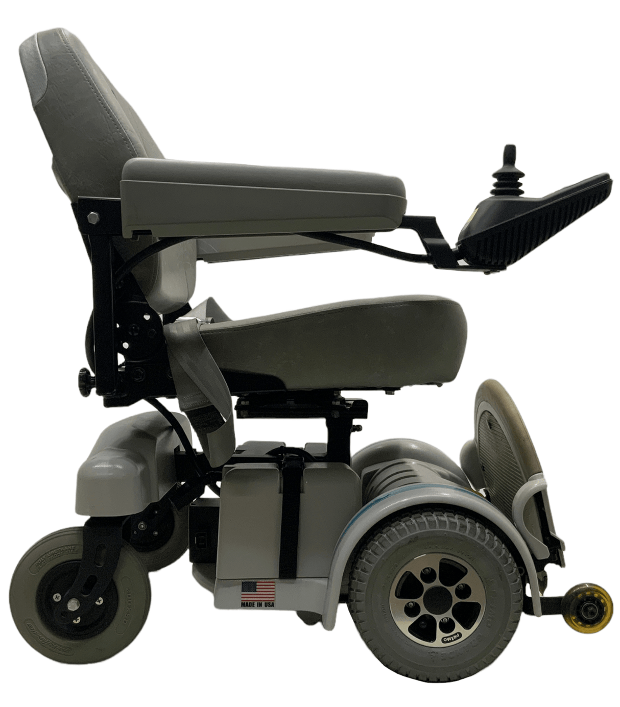 hoveround mpv5 grey standard power wheelchair right side