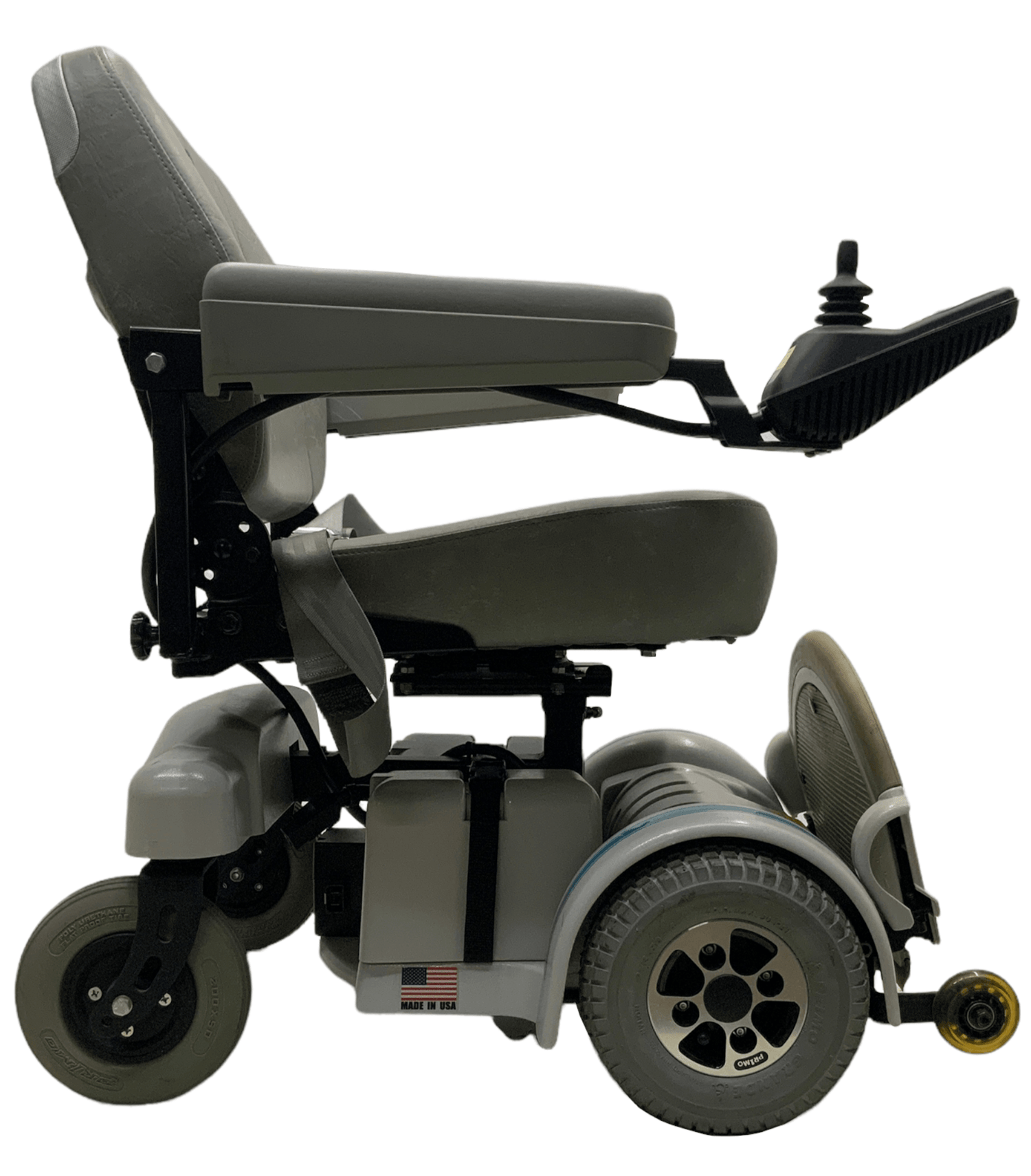hoveround mpv5 grey standard power wheelchair right side