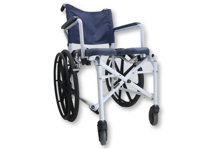 Invacare Mariner Rehab Shower Chair Commode | 18" x 18" Padded Seat Cushion-Mobility Equipment for Less