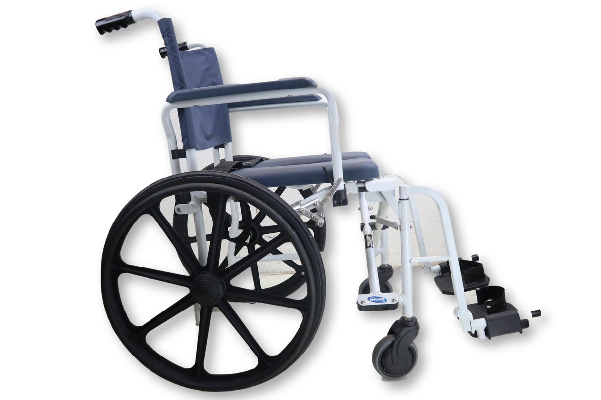 Invacare Mariner Rehab Shower Chair Commode | 18" x 18" Padded Seat Cushion-Mobility Equipment for Less