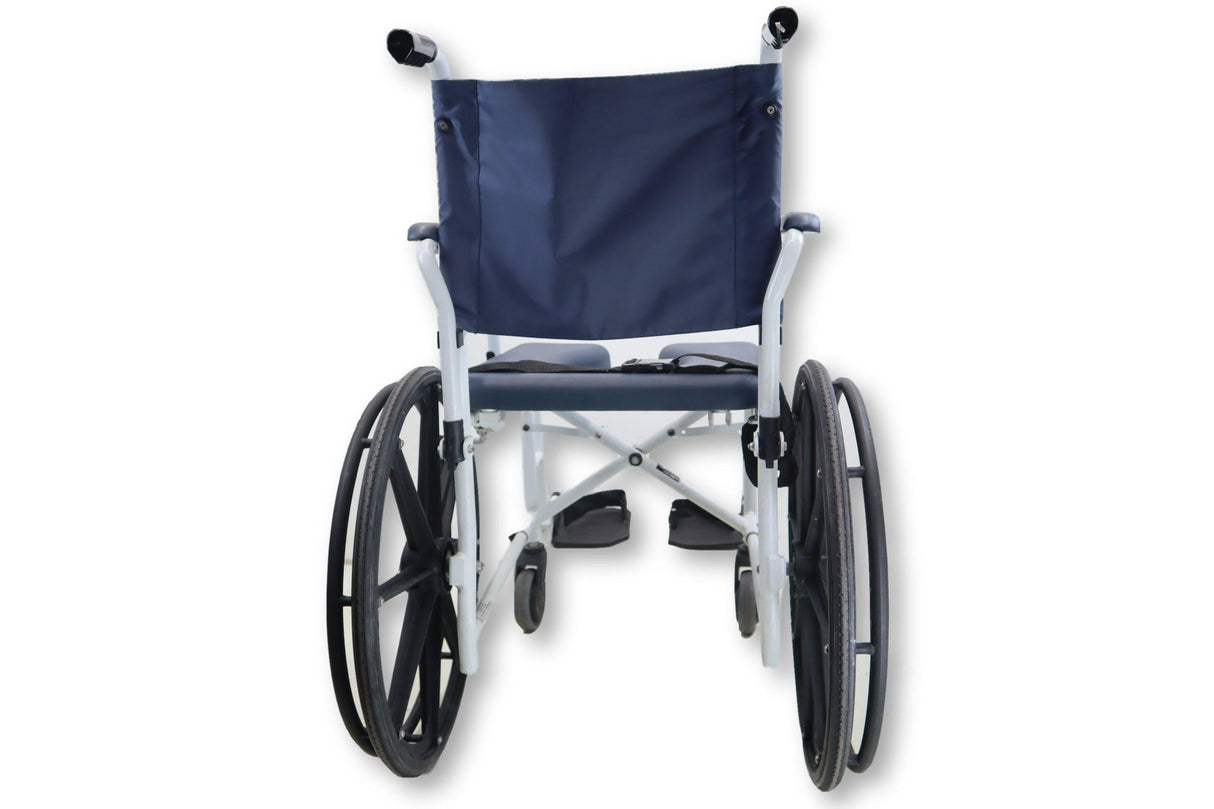 Invacare Mariner Rehab Shower Chair Commode | 18" x 18" Padded Seat Cushion-Mobility Equipment for Less