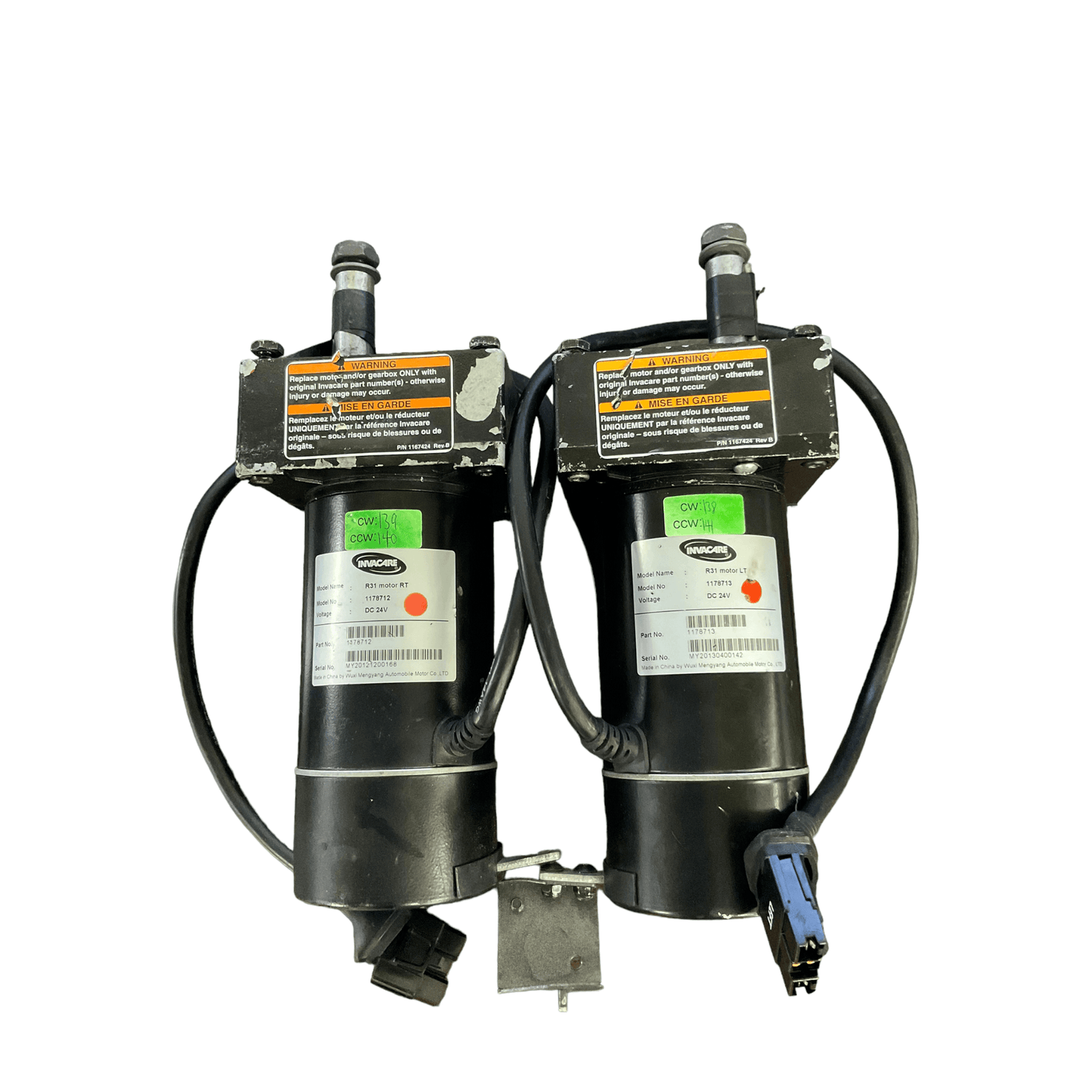 Invacare Pronto Air Personal Transporter Power Chair Motor | 1178713 | 1178712 | 1182791 | 1182790 - Mobility Equipment for Less