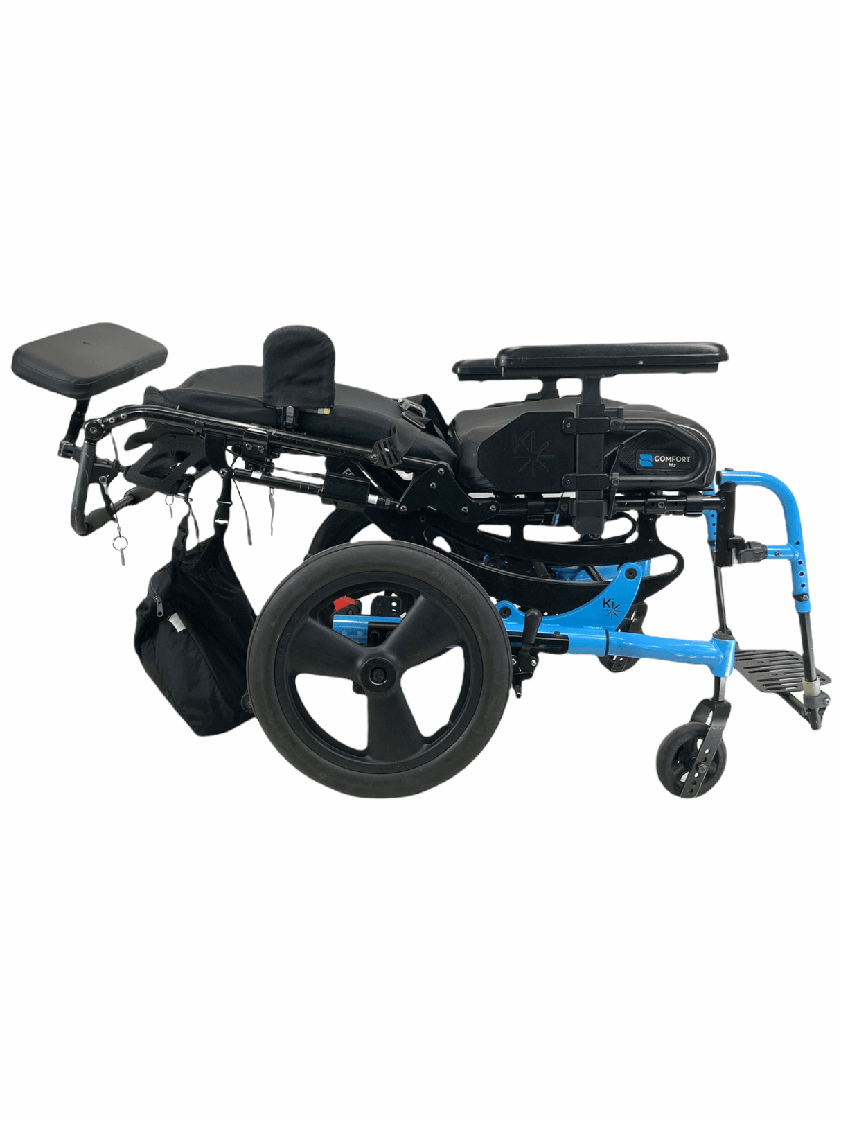 Ki Mobility Focus CR Tilt-In-Space Manual Wheelchair 20" x 17" Seat | -5° - 50° Tilt | Height Adjustable Armrests | Adjustable Headrest-Mobility Equipment for Less