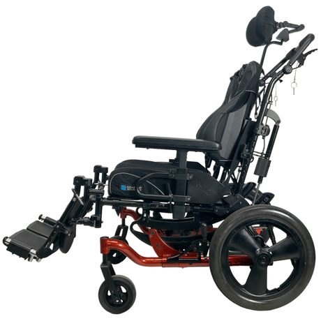 Ki Mobility Focus CR Tilt-In-Space Manual Wheelchair | 17 x 17 Seat | Reclining Backrest, Transit Kit - Mobility Equipment for Less