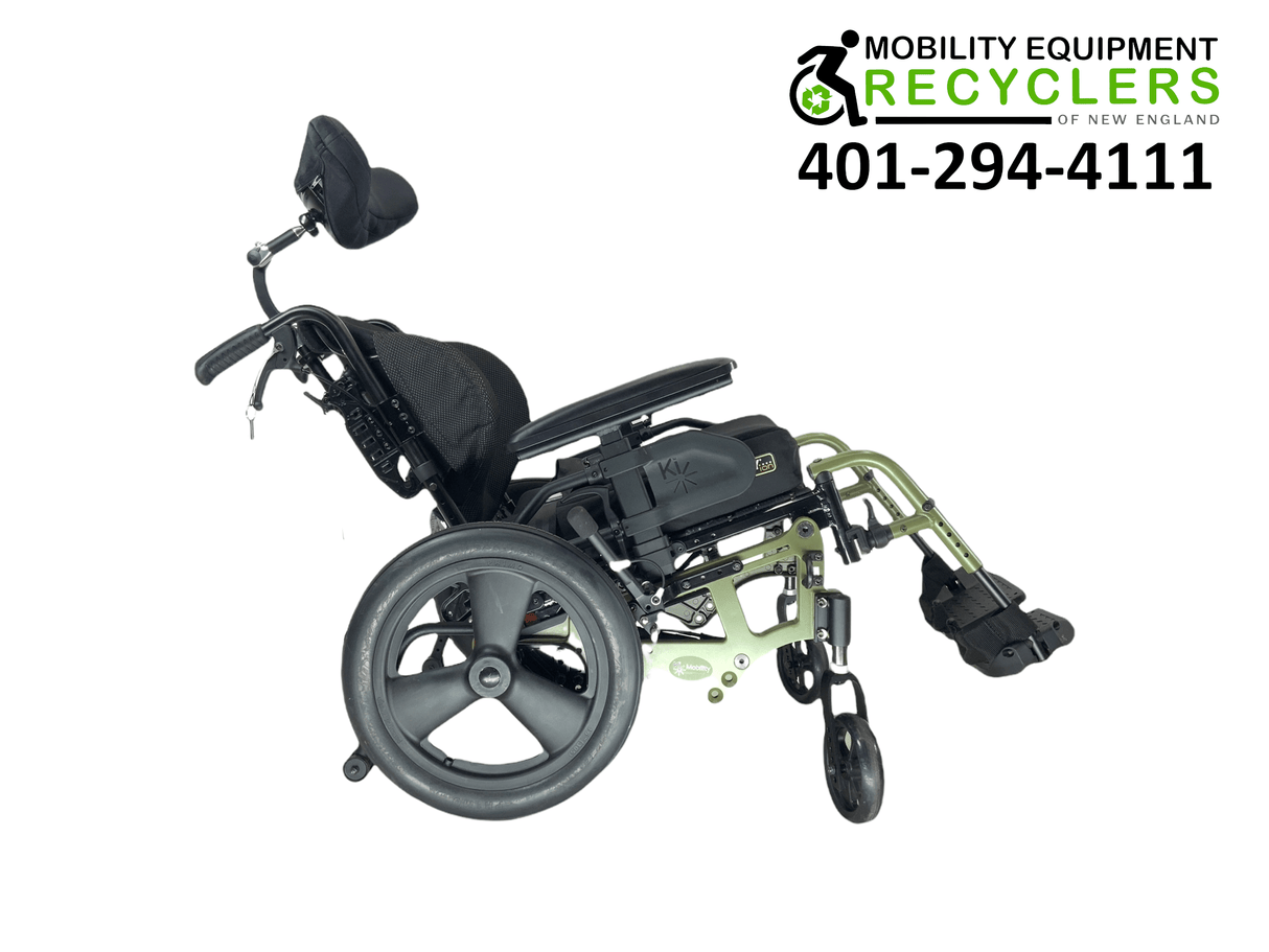 Ki Mobility Liberty FT Tilt In Space Tilt-In-Space Manual Wheelchair | Transit Kit, Height Adjustable Armrest, Contoured Backrest-Mobility Equipment for Less