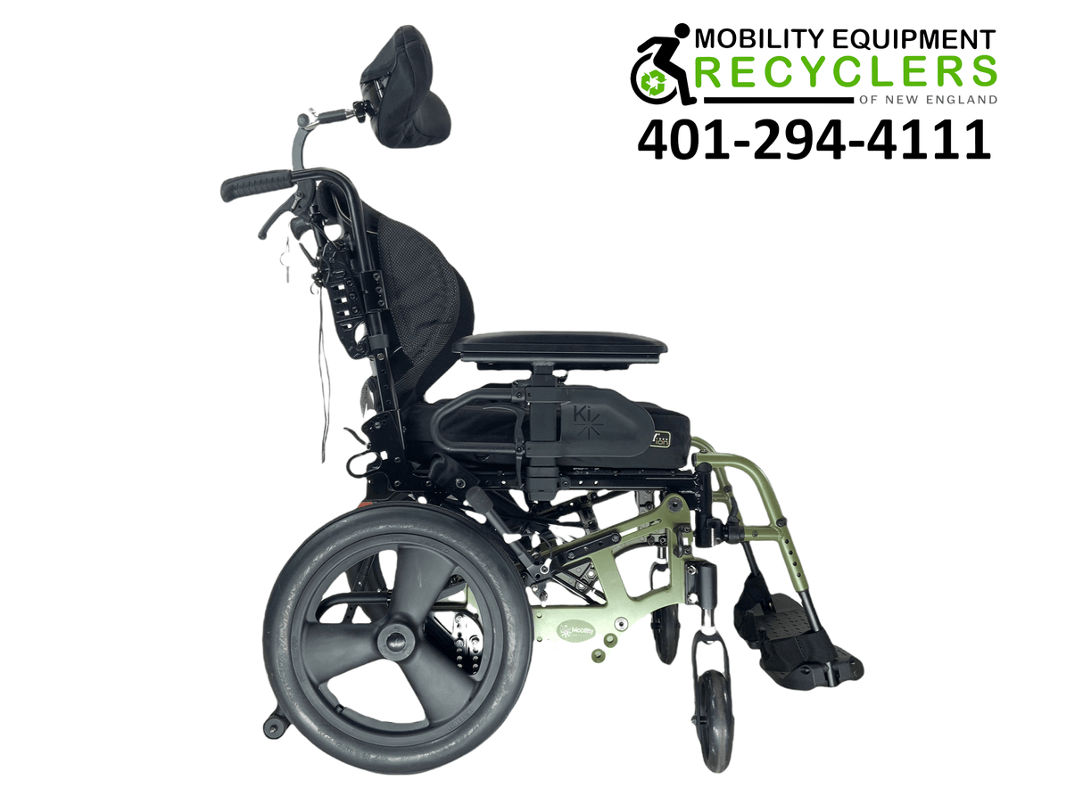 Ki Mobility Liberty FT Tilt In Space Tilt-In-Space Manual Wheelchair | Transit Kit, Height Adjustable Armrest, Contoured Backrest-Mobility Equipment for Less