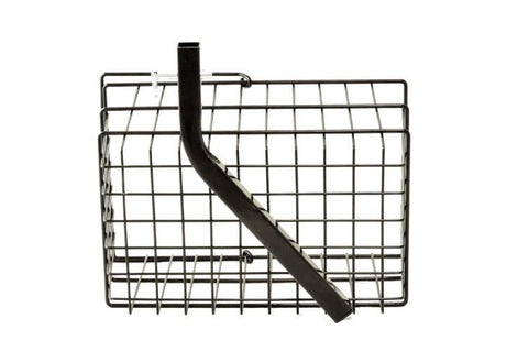 Bottom view of square basket