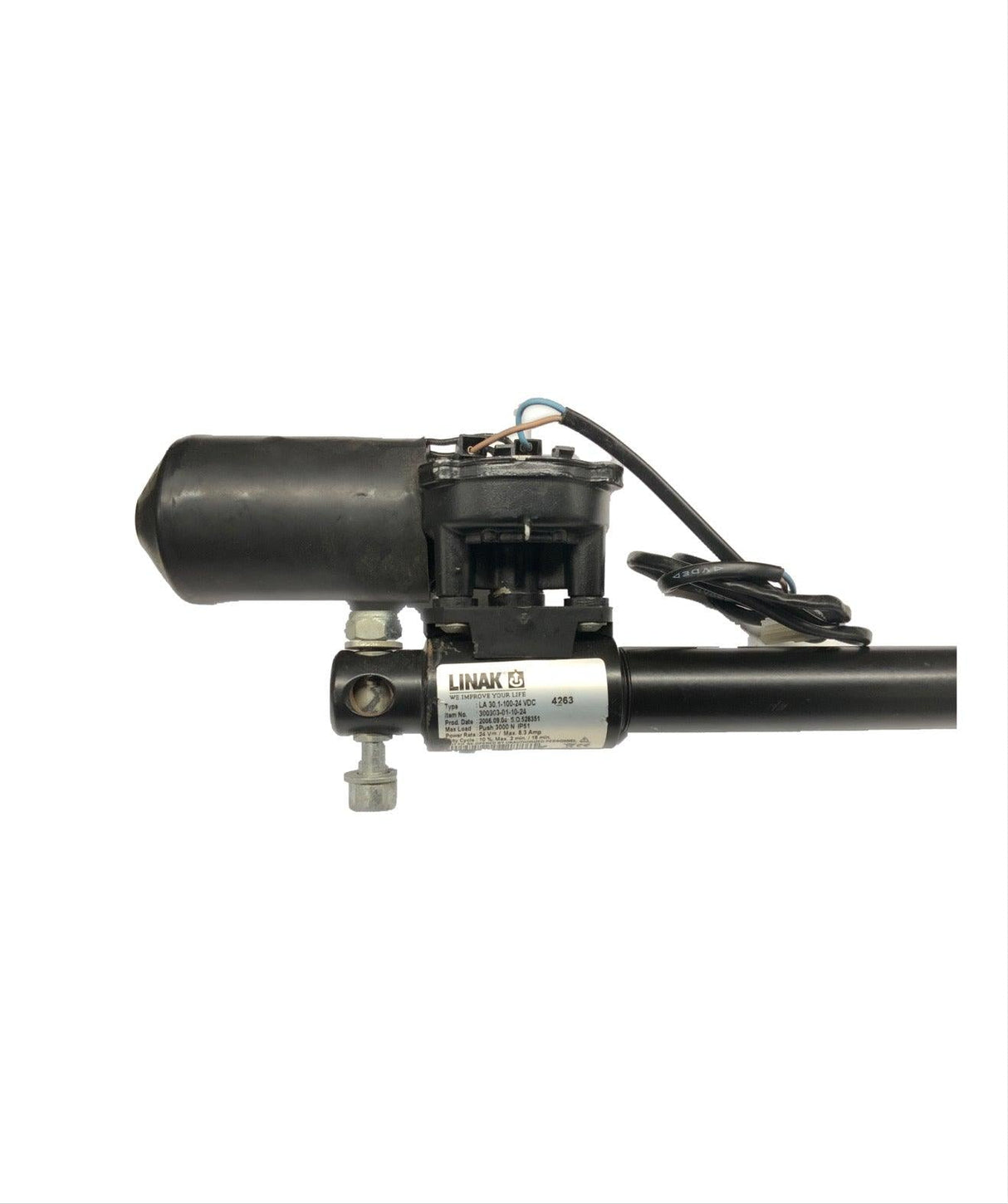 Lateral Tilt Actuator for Permobil C500 Power Wheelchair | Linak LA 30.1-100-24 VDC| 300303-01-10-24 | 4263 | 304263-00-0-Mobility Equipment for Less