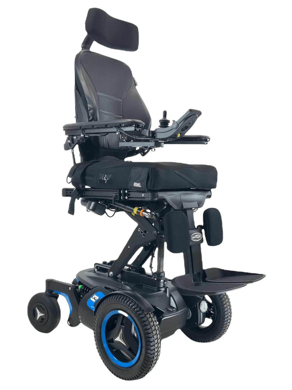 Like-New 2019 Permobil F3 Corpus Rehab Power Wheelchair | 18 x 21 Seat | Only 2 Miles! | Seat Elevate, Tilt, Recline, Power Legs | 80% Savings!-Mobility Equipment for Less