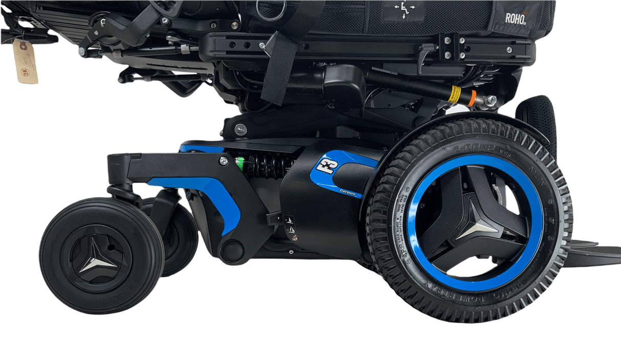 Like-New 2019 Permobil F3 Corpus Rehab Power Wheelchair | 18 x 21 Seat | Only 2 Miles! | Seat Elevate, Tilt, Recline, Power Legs | 80% Savings!-Mobility Equipment for Less