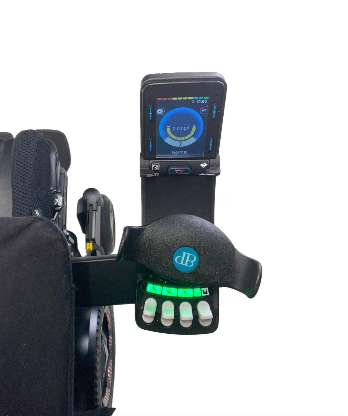 Like New 2019 Permobil M3 Rehab Power Chair | 19" x 21" Seat | Seat Elevate, Tilt, Recline, Power Legs | Only 33 Miles! | American Flag Color Decal Kit-Mobility Equipment for Less