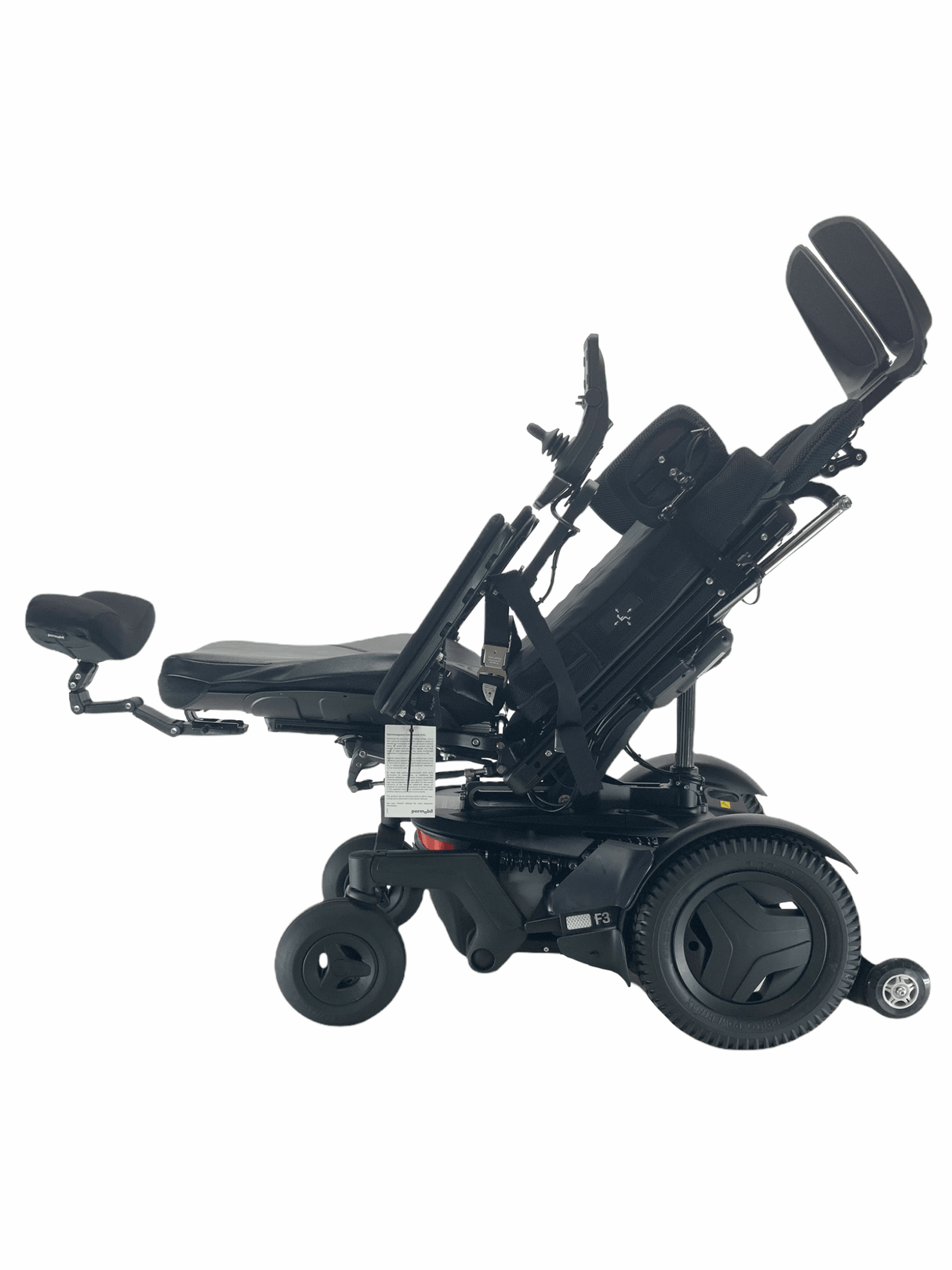 Like-New 2020 Permobil F3 Rehab Power Chair | 17" x 20" Seat | Seat Elevate, Tilt, Recline, Power Legs | Only 3 Miles!-Mobility Equipment for Less